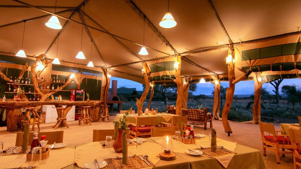 Are meals included in safari accommodation
